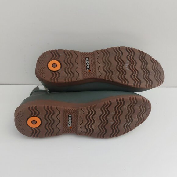 Bogs Sweet Pea Rain Boots Women’s Size 9 Sage Green Waterproof Slip On Ankle - Picture 6 of 13